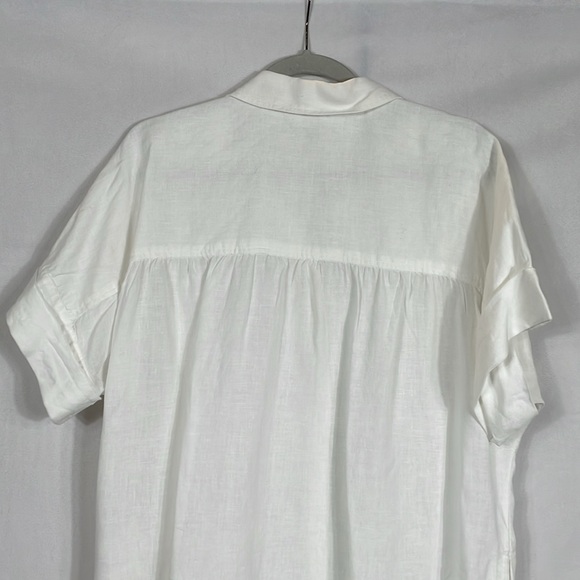 J. Crew Baird McNutt Irish Linen Dress Size XL White - Picture 5 of 9